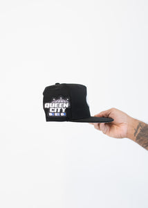 Queen City snapback hat "Black"