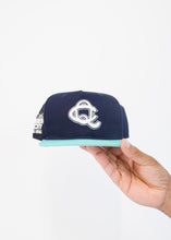 Queen City snapback hat "Navy blue, Teal"